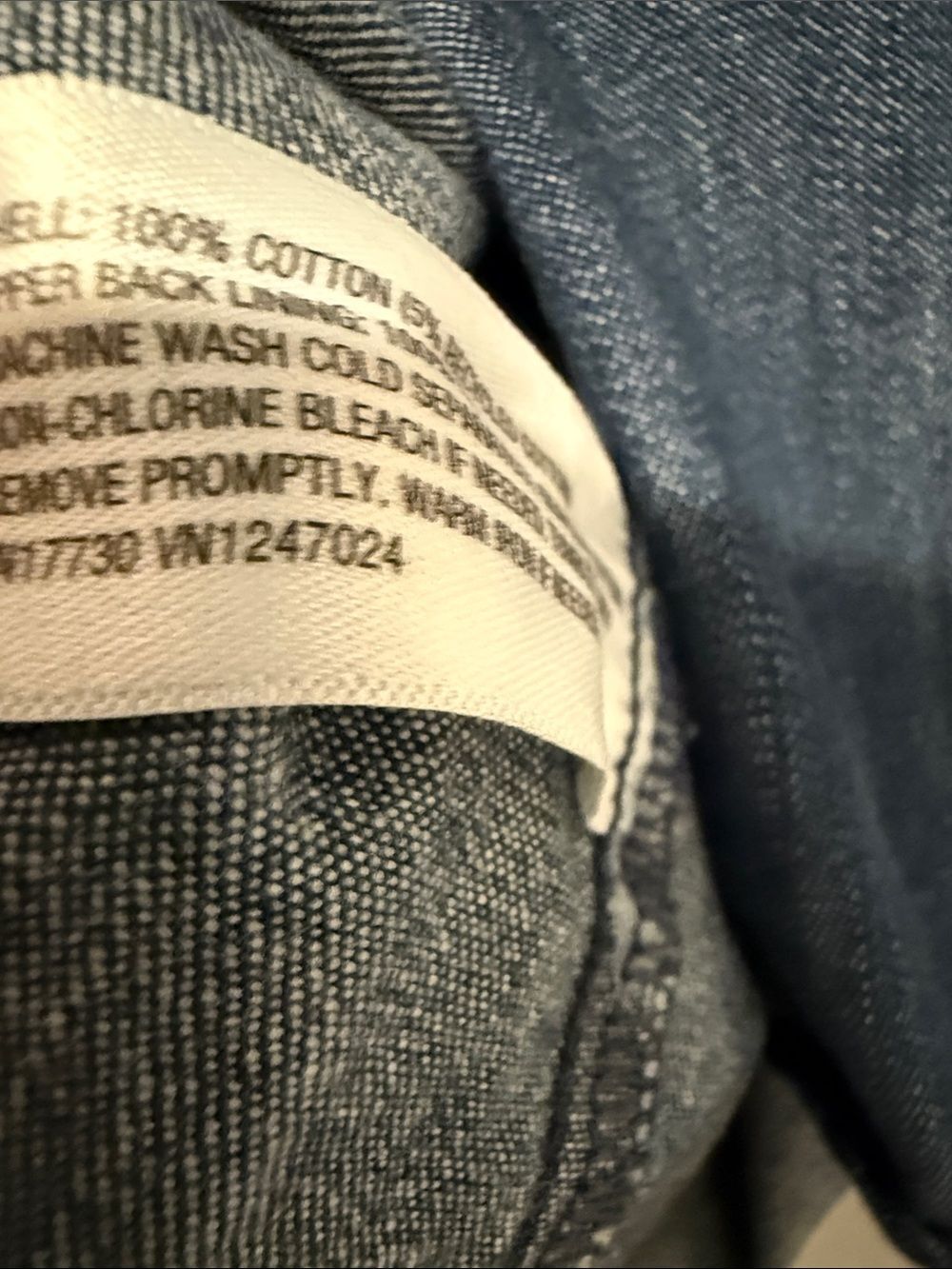 Woolrich Indigo Denim Button-Down Shirt - Picture 9 of 9